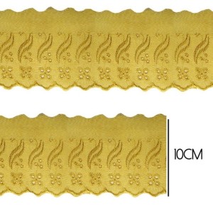 BORDADO CTL035 130 MOSTARDA 10,0CM 13,7M