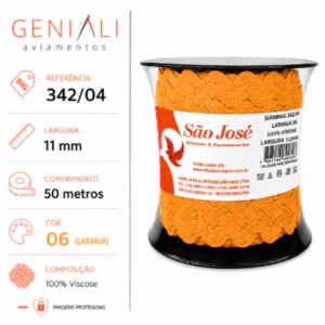 SIANINHA 11MM 06 LARANJA 342/04 50MTS