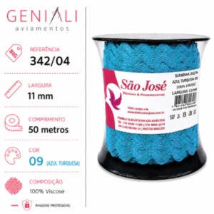 SIANINHA 11MM 09 TURQUESA 342/04 50MTS