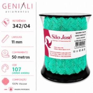 SIANINHA 11MM 107 VERDE ANGRA 342/04 50M
