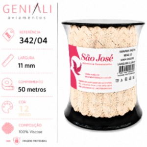SIANINHA 11MM 12 BEGE 342/04 50MTS