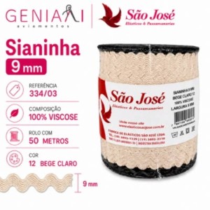 SIANINHA 9MM 12 BEGE 334/03 50MTS