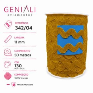 SIANINHA 11MM 130 MOSTARDA 50M CONE