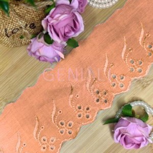 BORDADO CTL108 147 SALMAO 7,5CM 13,7M