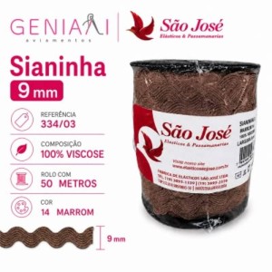 SIANINHA 9MM 14 MARROM 334/03 50MTS
