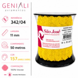 SIANINHA 11MM 157 CANARIO 342/04 50MTS