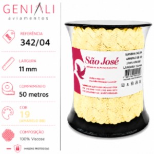 SIANINHA 11MM 19 AMARELO BB 342/04 50MTS