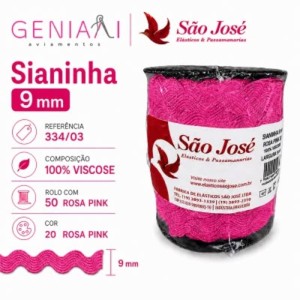 SIANINHA 9MM 20 PINK 334/03 50MTS