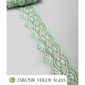 GUIPIR CHL162 OURO/238 VERDE AGUA 5,0CM