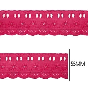 BORDADO C PF 312 PINK 5,5CM 13,7M