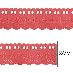 BORDADO C PF CTL72 816 CORAL 5,5CM 13,7M