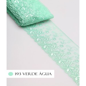 TULE CRL03 193 VERDE AGUA 8.0CM 13,7M