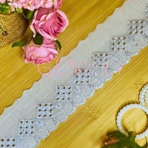 BORDADO CTL115 PRA/101 LUREX 5,0CM 13,7M