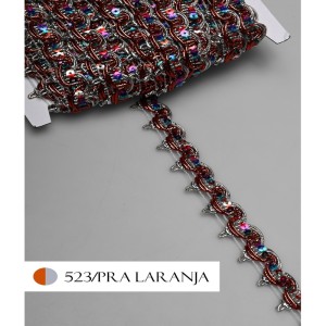 GALAO 182 PRATA/523 LARANJA 21MM 20M