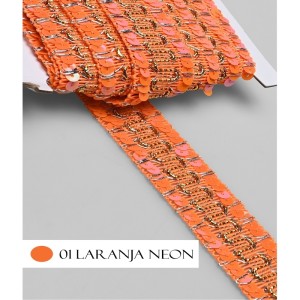GALAO 187 01 LARANJA NEON 30MM 10M