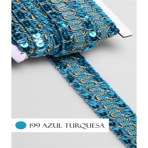 GALAO 187 199 TURQUESA 30MM 10M