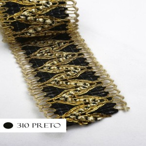 GALAO 067 310 PRETO/OURO 40MM 20M