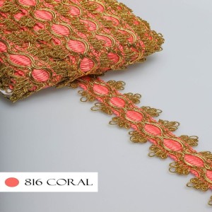 GALAO 86 816 CORAL OURO LARG:5,0CM 20M