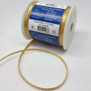 FITA CETIM N0 4MM 100M DOURADO MANTOVANI