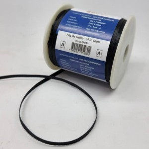 FITA CETIM N0 4MM 100M PRETO MANTOVANI