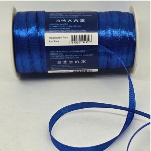 FITA CETIM N1 7MM 100M AZUL ROYAL MANTOV