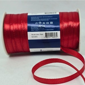 FITA CETIM N1 7MM 100M VERMELHO MANTOVAN