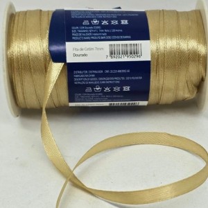 FITA CETIM N1 7MM 100M DOURADO MANTOVANI