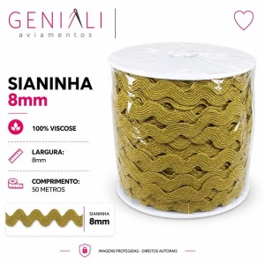 SIANINHA 8MM 130 MOSTARDA 50M CONE