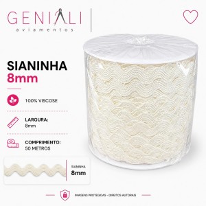 SIANINHA 8MM 296 CRU 50M CONE