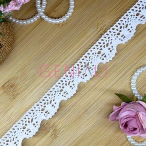 RENDA DE ALGODAO 13 - 2,3CM 20MTS BRANCO