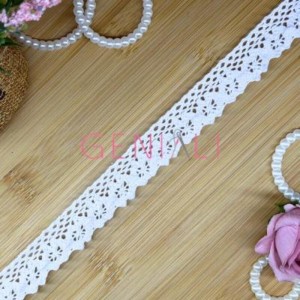 RENDA DE ALGODAO 52 - 2,0CM 20MTS BRANCO