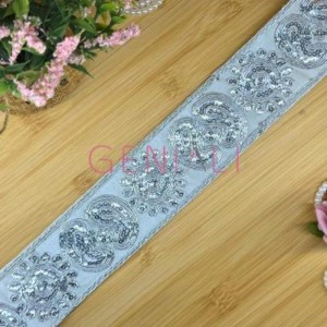 TULE SOUTACHE TG43040 PRATA 5CM 13,7M