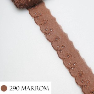 BORDADO 2,5CM 290 MARROM CTL61