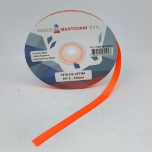 FITA CETIM N2 10MM 50M LARANJA MANTOVANI