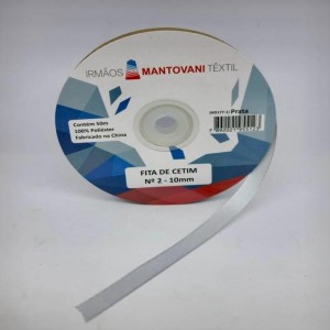 FITA CETIM N2 10MM 50M PRATA MANTOVANI