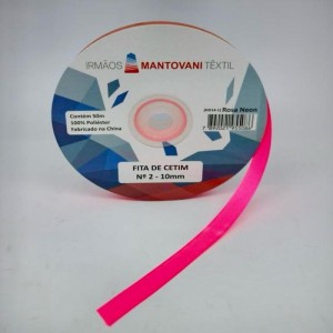 FITA CETIM N2 10MM 50M ROSA NEON MANT