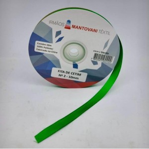 FITA CETIM N2 10MM 50M VERDE MANTOVANI