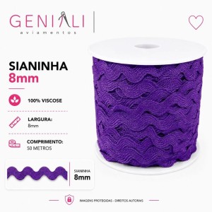 SIANINHA 8MM 218 ROXO 50M CONE